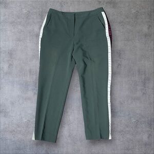 Boden Women’s Olive Pants with Stripes Sise 10R